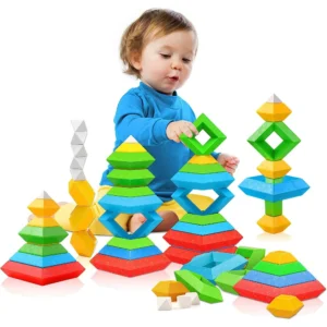 Toddler Stacking Building Blocks Educational Toys - 30 Piece Set