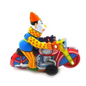 Spanish Clown Car Tin Toy Photography Props Vintage