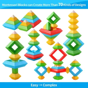 Toddler Stacking Building Blocks Educational Toys - 30 Piece Set